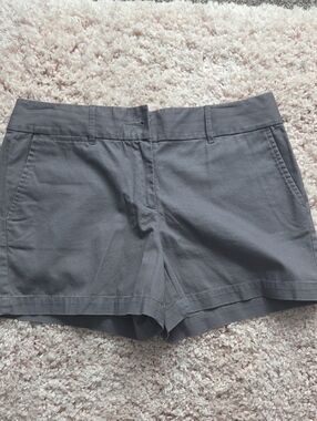 LOFT Gray Chino Bermuda Shorts